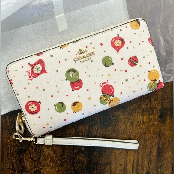 Coach Zip Around Wallet With Ornament Print Coach Long Zip Around Wallet With Ornament Print | Brixton Baker main image 3